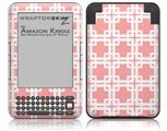 Boxed Pink - Decal Style Skin fits Amazon Kindle 3 Keyboard (with 6 inch display)