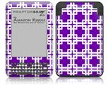 Boxed Purple - Decal Style Skin fits Amazon Kindle 3 Keyboard (with 6 inch display)