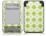 Boxed Sage Green - Decal Style Skin fits Amazon Kindle 3 Keyboard (with 6 inch display)