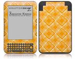 Wavey Orange - Decal Style Skin fits Amazon Kindle 3 Keyboard (with 6 inch display)