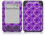 Wavey Purple - Decal Style Skin fits Amazon Kindle 3 Keyboard (with 6 inch display)