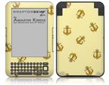 Anchors Away Yellow Sunshine - Decal Style Skin fits Amazon Kindle 3 Keyboard (with 6 inch display)