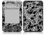 Scattered Skulls Black - Decal Style Skin fits Amazon Kindle 3 Keyboard (with 6 inch display)