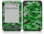 HEX Mesh Camo 01 Green Bright - Decal Style Skin fits Amazon Kindle 3 Keyboard (with 6 inch display)
