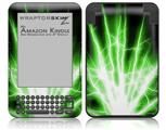 Lightning Green - Decal Style Skin fits Amazon Kindle 3 Keyboard (with 6 inch display)