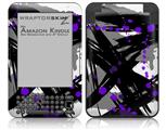 Abstract 02 Purple - Decal Style Skin fits Amazon Kindle 3 Keyboard (with 6 inch display)
