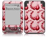 Petals Red - Decal Style Skin fits Amazon Kindle 3 Keyboard (with 6 inch display)