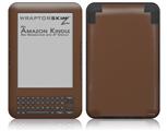 Solids Collection Chocolate Brown - Decal Style Skin fits Amazon Kindle 3 Keyboard (with 6 inch display)