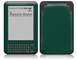 Solids Collection Hunter Green - Decal Style Skin fits Amazon Kindle 3 Keyboard (with 6 inch display)
