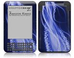 Mystic Vortex Blue - Decal Style Skin fits Amazon Kindle 3 Keyboard (with 6 inch display)