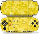Sony PSP 3000 Decal Style Skin - Triangle Mosaic Yellow