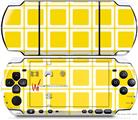 Sony PSP 3000 Decal Style Skin - Squared Yellow