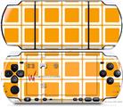 Sony PSP 3000 Decal Style Skin - Squared Orange