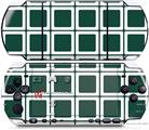 Sony PSP 3000 Decal Style Skin - Squared Hunter Green