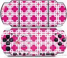 Sony PSP 3000 Decal Style Skin - Boxed Fushia Hot Pink