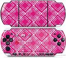 Sony PSP 3000 Decal Style Skin - Wavey Fushia Hot Pink