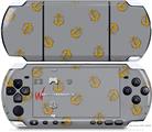 Sony PSP 3000 Decal Style Skin - Anchors Away Gray