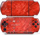 Sony PSP 3000 Decal Style Skin - Stardust Red