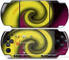 Sony PSP 3000 Decal Style Skin - Alecias Swirl 01 Yellow