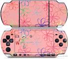 Sony PSP 3000 Decal Style Skin - Kearas Flowers on Pink