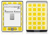 Squared Yellow - Decal Style Skin (fits 4th Gen Kindle with 6inch display and no keyboard)