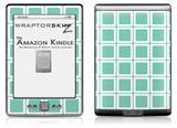 Squared Seafoam Green - Decal Style Skin (fits 4th Gen Kindle with 6inch display and no keyboard)