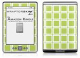 Squared Sage Green - Decal Style Skin (fits 4th Gen Kindle with 6inch display and no keyboard)