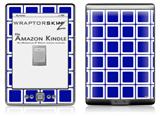 Squared Royal Blue - Decal Style Skin (fits 4th Gen Kindle with 6inch display and no keyboard)