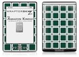 Squared Hunter Green - Decal Style Skin (fits 4th Gen Kindle with 6inch display and no keyboard)