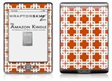 Boxed Burnt Orange - Decal Style Skin (fits 4th Gen Kindle with 6inch display and no keyboard)