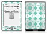 Boxed Seafoam Green - Decal Style Skin (fits 4th Gen Kindle with 6inch display and no keyboard)