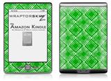 Wavey Green - Decal Style Skin (fits 4th Gen Kindle with 6inch display and no keyboard)