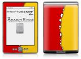 Ripped Colors Red Yellow - Decal Style Skin (fits 4th Gen Kindle with 6inch display and no keyboard)