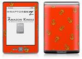 Anchors Away Red - Decal Style Skin (fits 4th Gen Kindle with 6inch display and no keyboard)