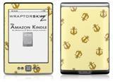 Anchors Away Yellow Sunshine - Decal Style Skin (fits 4th Gen Kindle with 6inch display and no keyboard)
