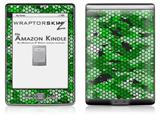HEX Mesh Camo 01 Green Bright - Decal Style Skin (fits 4th Gen Kindle with 6inch display and no keyboard)