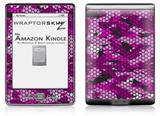 HEX Mesh Camo 01 Pink - Decal Style Skin (fits 4th Gen Kindle with 6inch display and no keyboard)