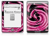 Alecias Swirl 02 Hot Pink - Decal Style Skin (fits 4th Gen Kindle with 6inch display and no keyboard)