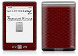Carbon Fiber Red - Decal Style Skin (fits 4th Gen Kindle with 6inch display and no keyboard)