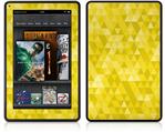 Amazon Kindle Fire (Original) Decal Style Skin - Triangle Mosaic Yellow