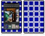 Amazon Kindle Fire (Original) Decal Style Skin - Squared Royal Blue