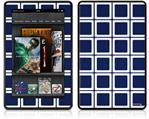 Amazon Kindle Fire (Original) Decal Style Skin - Squared Navy Blue