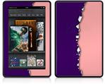 Amazon Kindle Fire (Original) Decal Style Skin - Ripped Colors Purple Pink