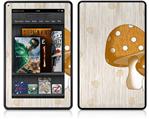 Amazon Kindle Fire (Original) Decal Style Skin - Mushrooms Orange