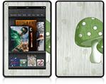 Amazon Kindle Fire (Original) Decal Style Skin - Mushrooms Green