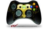 Glass Heart Grunge Yellow - Decal Style Skin fits Microsoft XBOX 360 Wireless Controller (CONTROLLER NOT INCLUDED)
