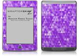 Triangle Mosaic Purple - Decal Style Skin (fits Amazon Kindle Touch Skin)
