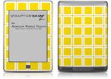 Squared Yellow - Decal Style Skin (fits Amazon Kindle Touch Skin)