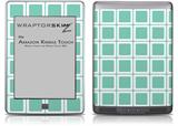 Squared Seafoam Green - Decal Style Skin (fits Amazon Kindle Touch Skin)