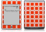 Squared Red - Decal Style Skin (fits Amazon Kindle Touch Skin)